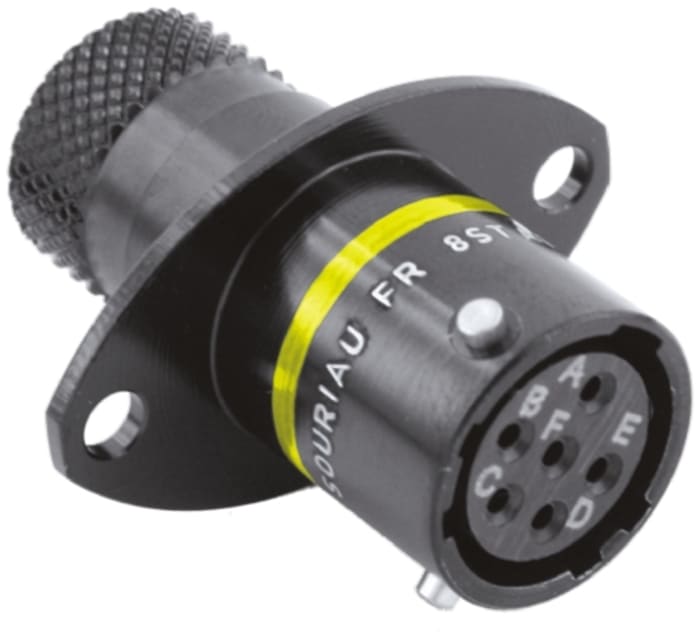 Souriau Sunbank by Eaton Circular Connector, 6 Contacts, Panel Mount, Socket, Female, IP67, 8STA Series