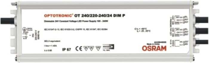 Osram, 24V Output, 240W Output, 10A Output, Constant Voltage
