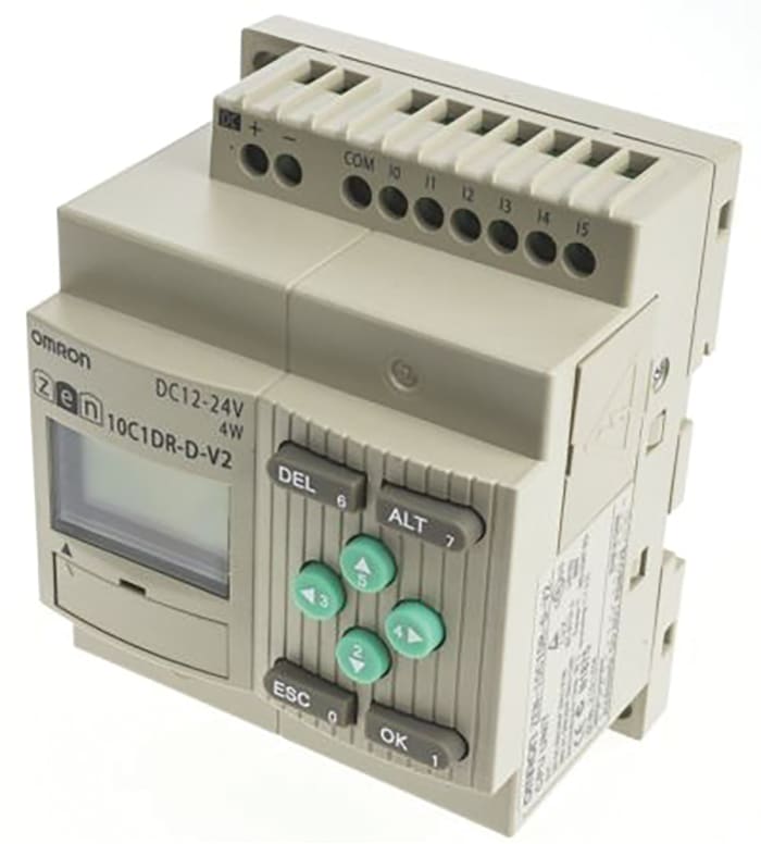 Omron ZEN Series Logic Module, 10.8 → 28.8 V dc Supply, Relay Output, 6-Input, Analogue Input
