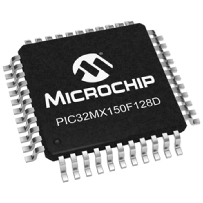 Microchip, 32bit PIC, PIC32MX Microcontroller, 40MHz, 131 kB Flash, 44-Pin TQFP