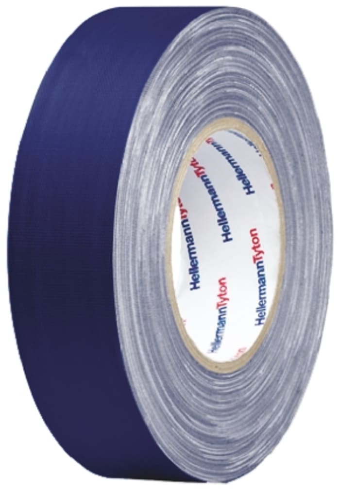 HellermannTyton Matt Blue Cloth Tape, 15mm x 25m, 0.31mm Thick