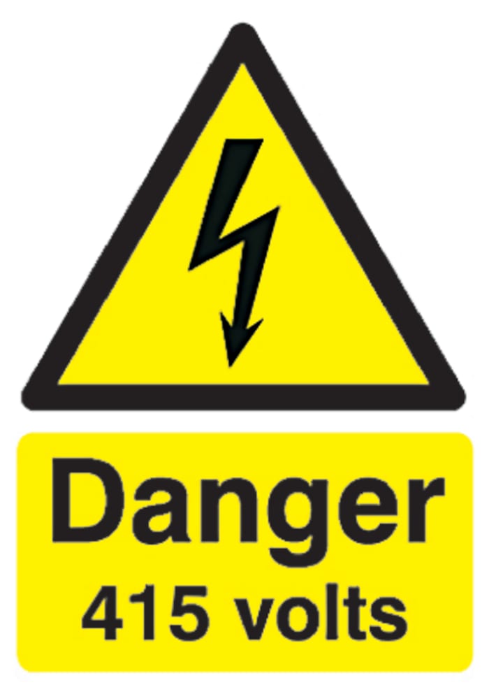 Signs & Labels Hazard Warning Sign (English)