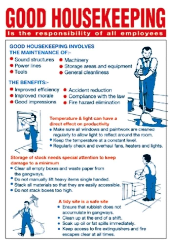 Wall chart 'GOOD HOUSKEEPING',600X450mm