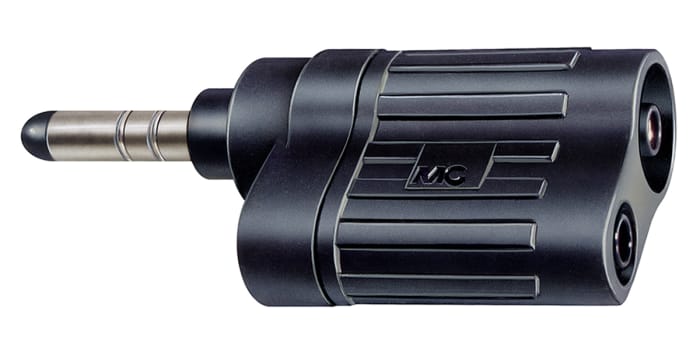 Adaptateur de connecteur de test Femelle Staubli, Ø 4 mm, 6 mm, Noir