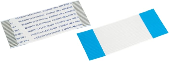 Wurth Elektronik 6876 Series FFC Ribbon Cable, 16-Way, 0.5mm Pitch, 200mm Length