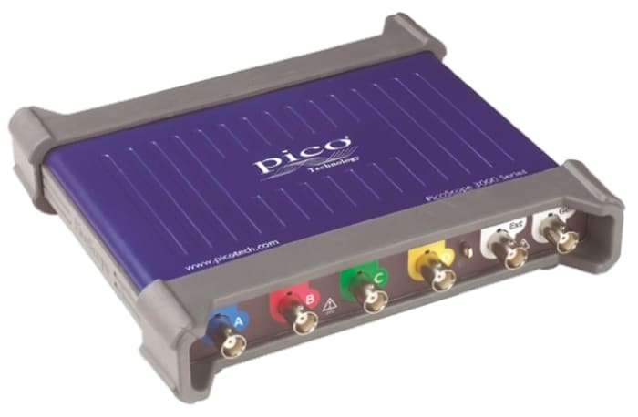 pico Technology 3404A 3000 Series, 60MHz PC Based Digital Oscilloscope, 4 Analogue Channels