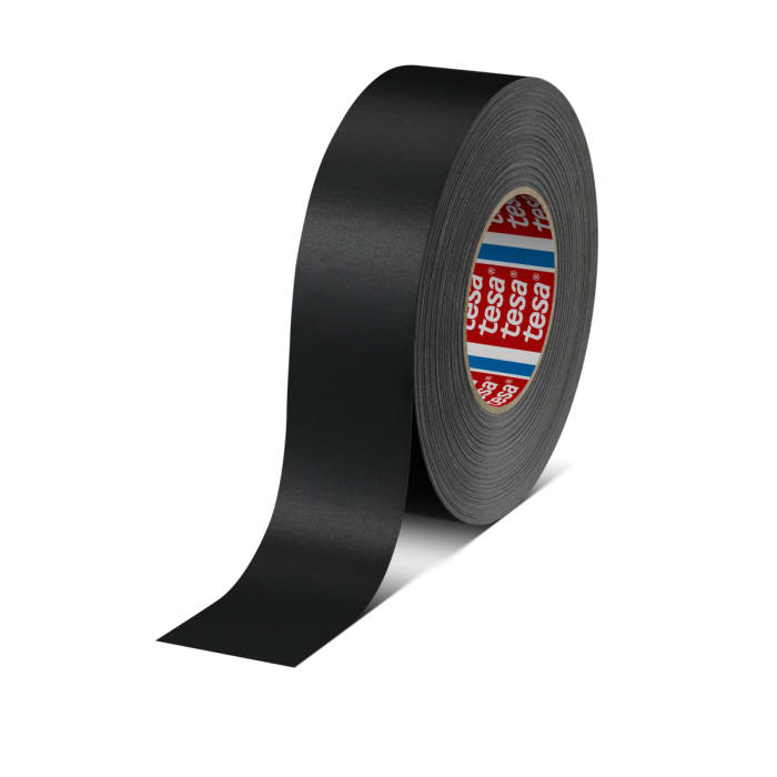 Tesa® Fabric adhesive tape 4651-04, plastic coated 25mmx50m, black