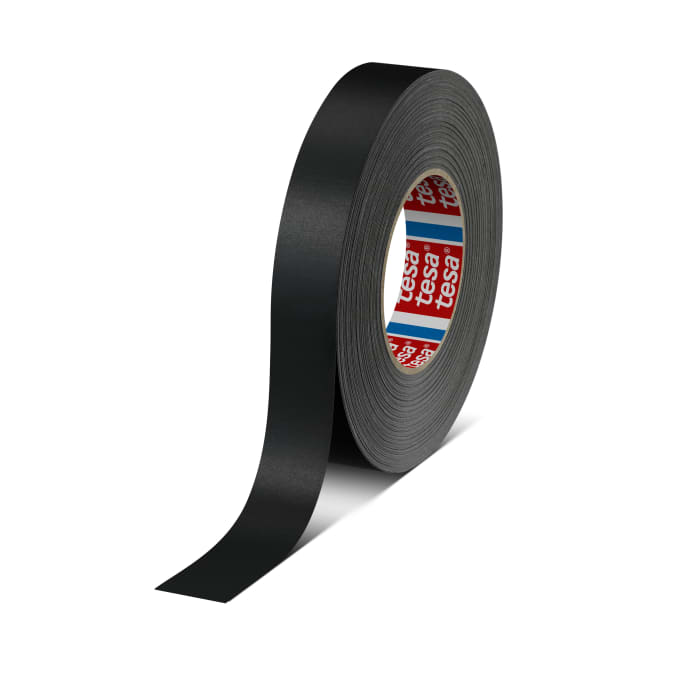 Tesa Tesa 4651 4651 Duct Tape, 50m x 25mm, Black, Acrylic Coated Finish