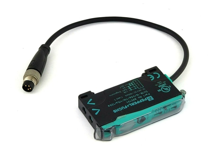 Pepperl + Fuchs Glass, Plastic Fibre Optic Sensor 450 mm, NPN, PNP Output, IP50, 10 → 30 V dc