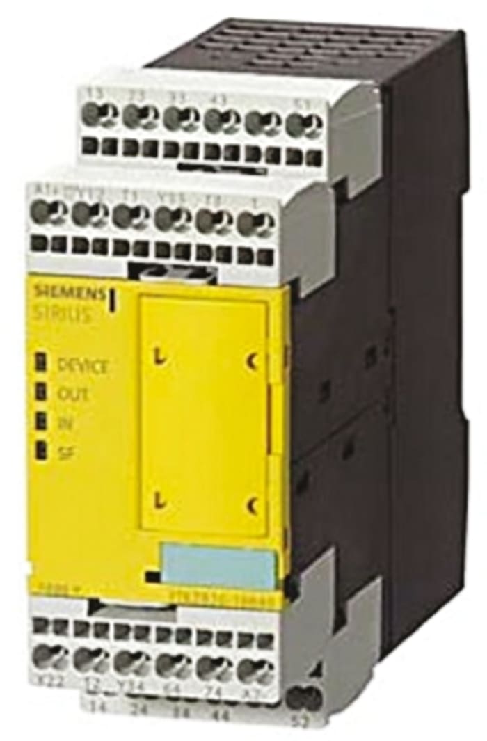 Siemens Single/Dual-Channel Light Beam/Curtain Safety Relay, 24V dc, 4 Safety Contacts