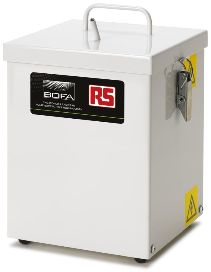 RS PRO T1, 230V ac Solder Fume Extractor, HEPA H13, 40W, Type C - EuroPlug to Type G - British 3-pin