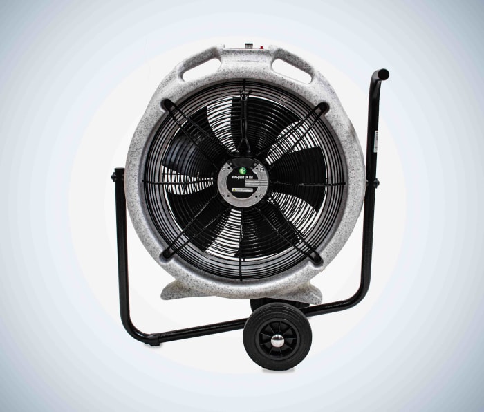 Ventilateur Sur pied, utilisation intensive, Débit d'air 7250m³/h, 110 V BS4343/IEC60309