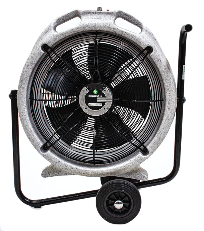 ebm-papst EC Aura Floor, Heavy Duty Fan 7250m³/h 230 V with plug: Type F - Schuko plug