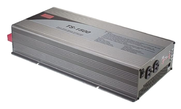 Mean Well Pure Sine Wave 1500W DC-AC Car Power Inverter, 10.5 → 15V dc Input, 230V ac Output