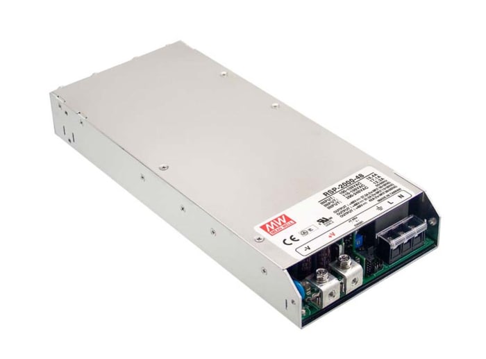 MEAN WELL Switching Power Supply, RSP-2000-24, 24V dc, 80A, 1.9kW, 1 Output, 127 → 370 V dc, 90 → 264 V