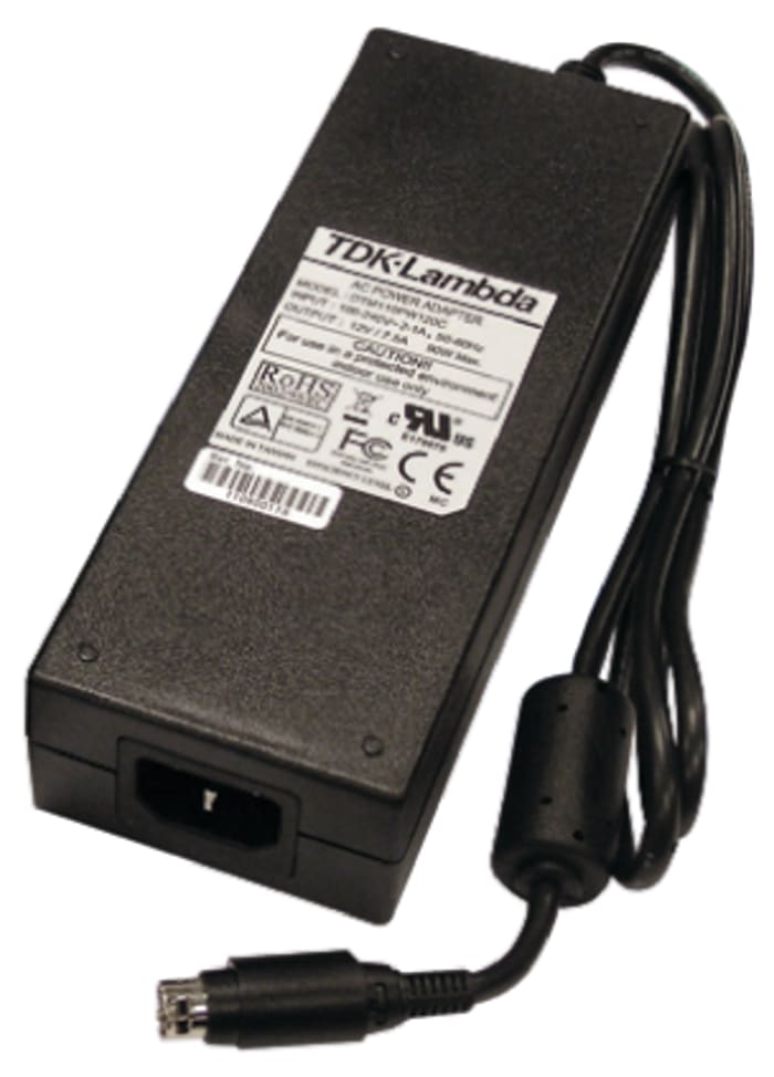 TDK-Lambda 90W Power Brick AC/DC Adapter 13.5V dc Output, 6.67A Output