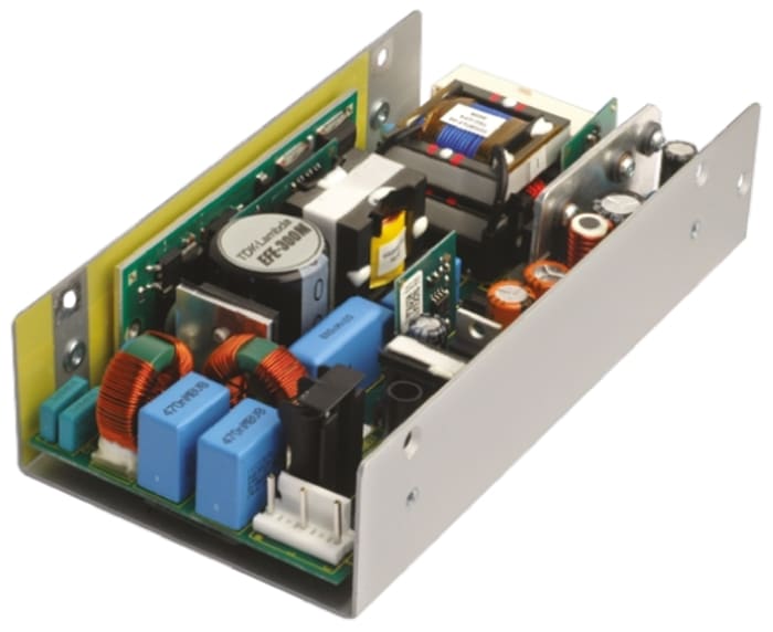 TDK-Lambda Embedded Switch Mode Power Supply SMPS, EFE400M-24-5-ECMDL-YT, 24V dc, 16.67A, 400W, 1 Output, 120 →