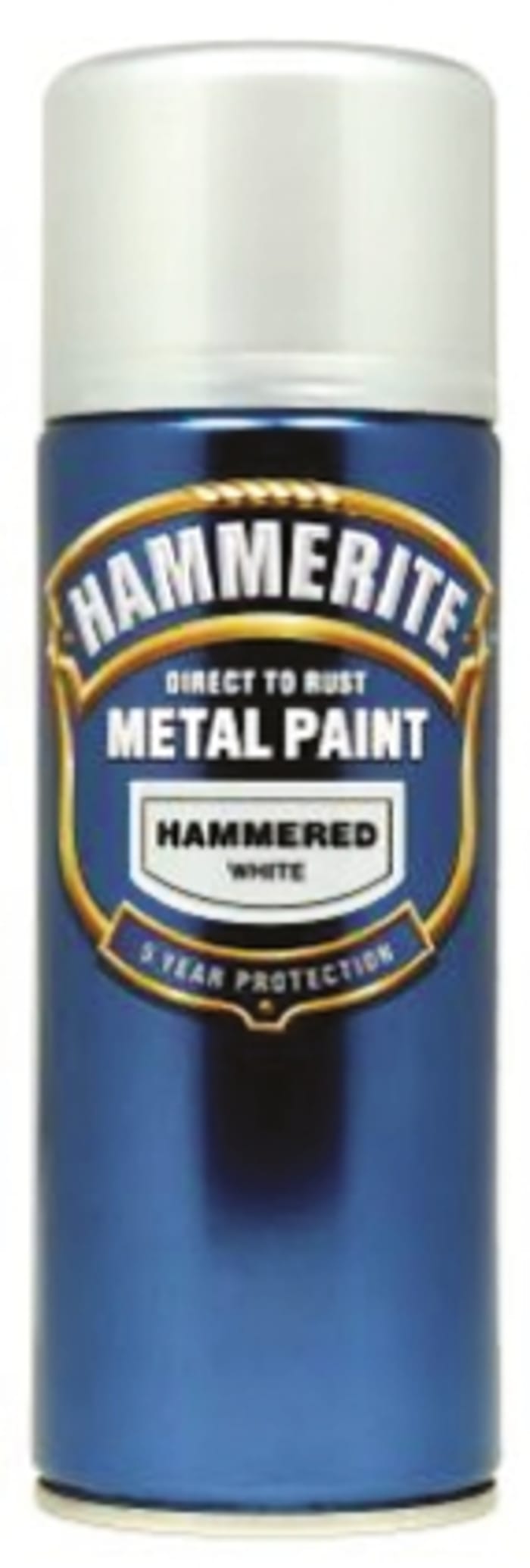 5084784 Hammerite Hammerite 400ml White Hammered Spray Paint