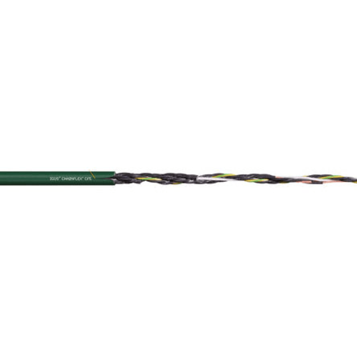 Igus chainflex CF5 Control Cable, 18 Cores, 0.5 mm², Unscreened, 25m, Green PVC Sheath, 20 AWG
