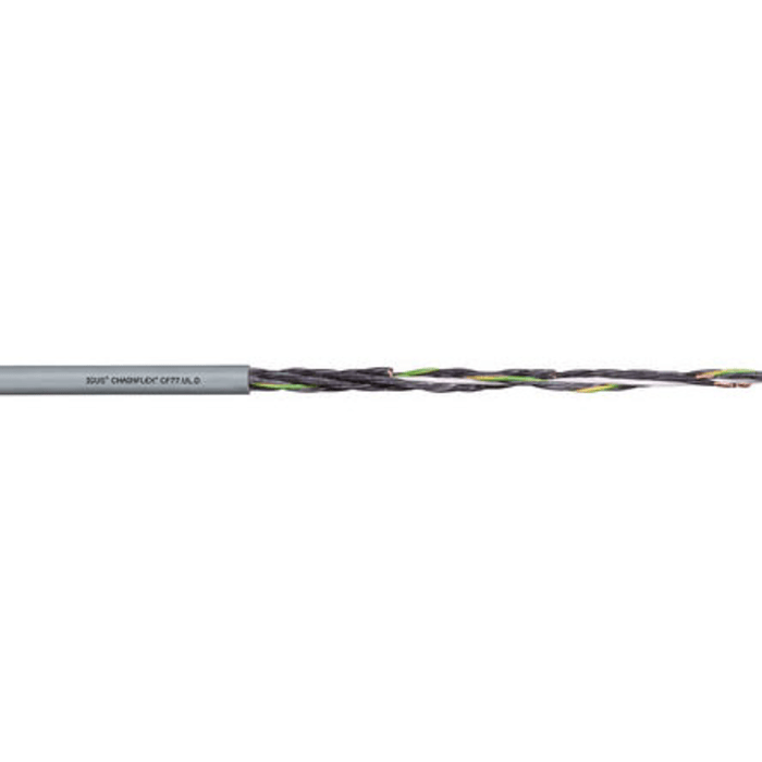 Igus Actuator/Sensor Cable, 3 Cores, 1 mm², Unscreened, Grey Polyurethane PUR Sheath, 17