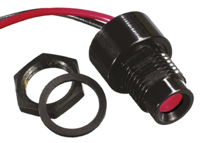 APEM Red Panel Mount Indicator, 12V dc, 8mm Mounting Hole Size