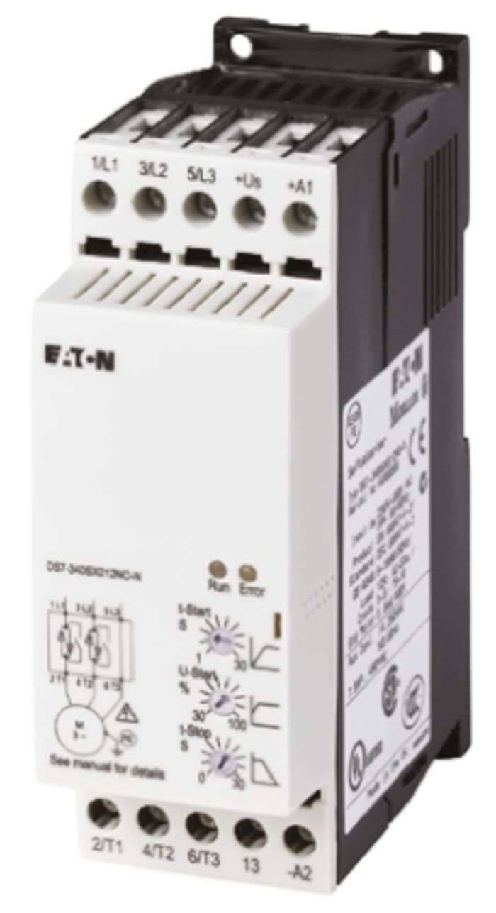 Eaton Soft Starter, Soft Start, 5.5 kW, 460 V ac, 3 Phase, IP20