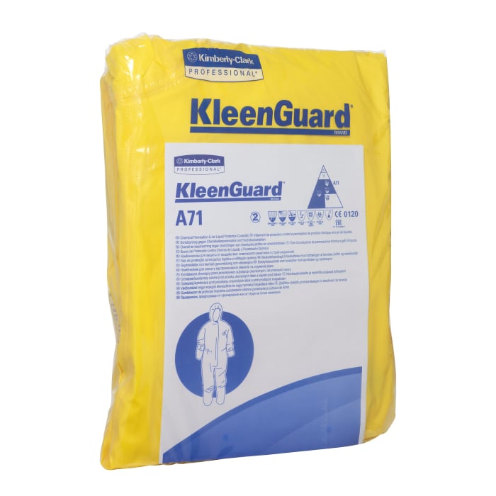 Combinaisons jetables à capuche Kimberly Clark KleenGuard® A71,Taille XL Unisexe en Tissu tissé, Jaune
