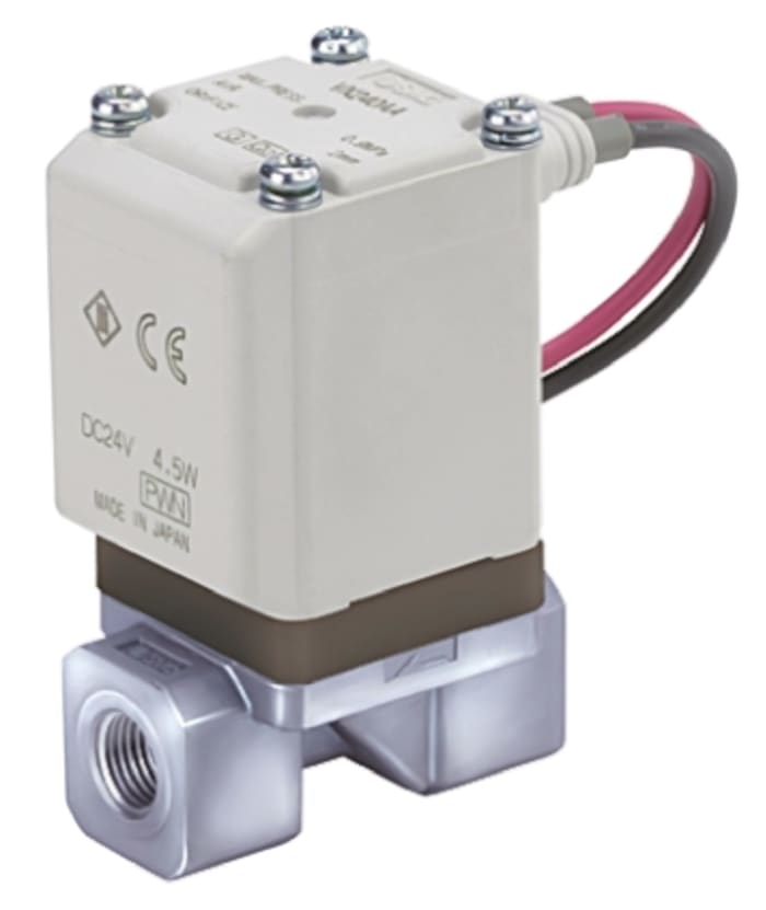 VX210AGA SMC | SMC Solenoid Valve VX210AGA, 2 port(s) , NC, 24 V dc, 1 ...