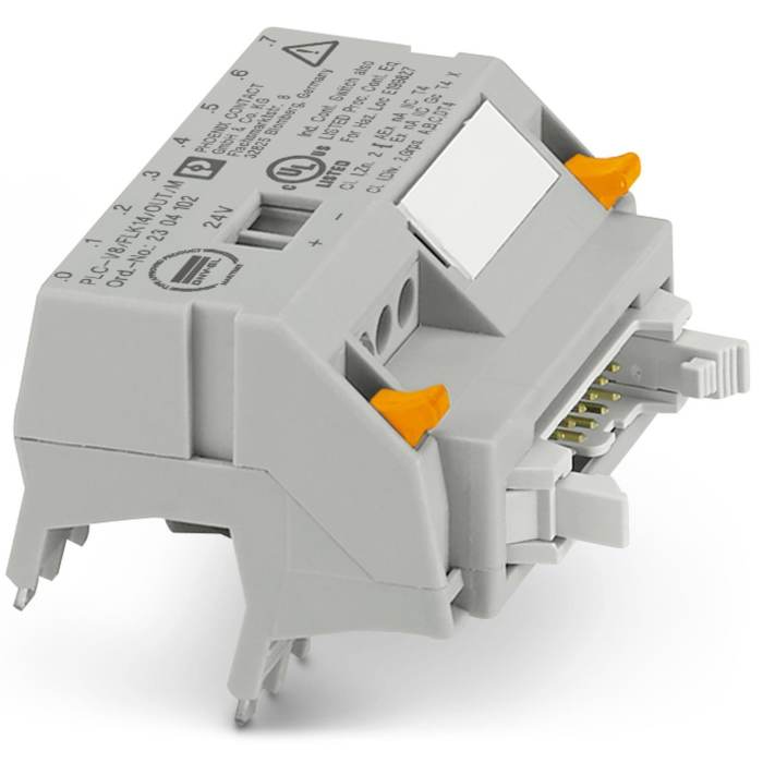Phoenix Contact PLC-V8/FLK14/OUT/M Series Interface Relay Module, DIN Rail Mount, 24V dc Coil