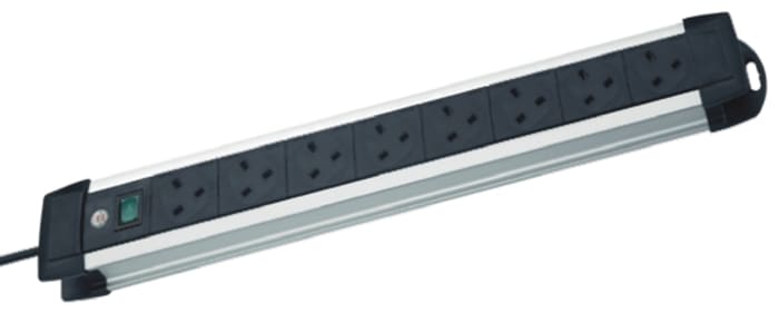 brennenstuhl 3m 8 Socket Type G - British Extension Lead, 230 V