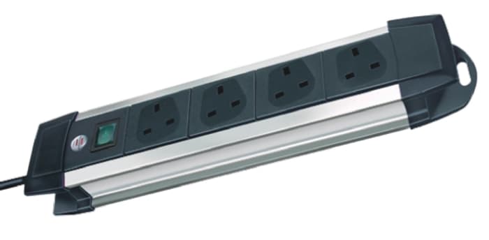 brennenstuhl 1.8m 4 Socket Type G - British Extension Lead, 230 V