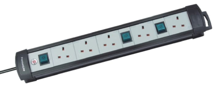 brennenstuhl 3m 5 Socket Type G - British Extension Lead, 230 V, IP20