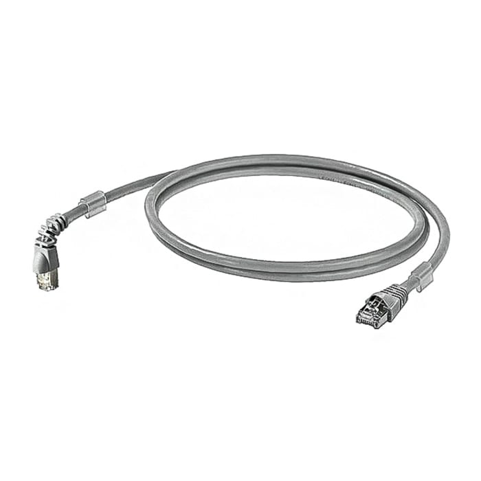 Weidmüller, 0.5 m Cat6 Ethernet Cable, Grey, Shielded Screened Low Smoke Zero Halogen Sheath
