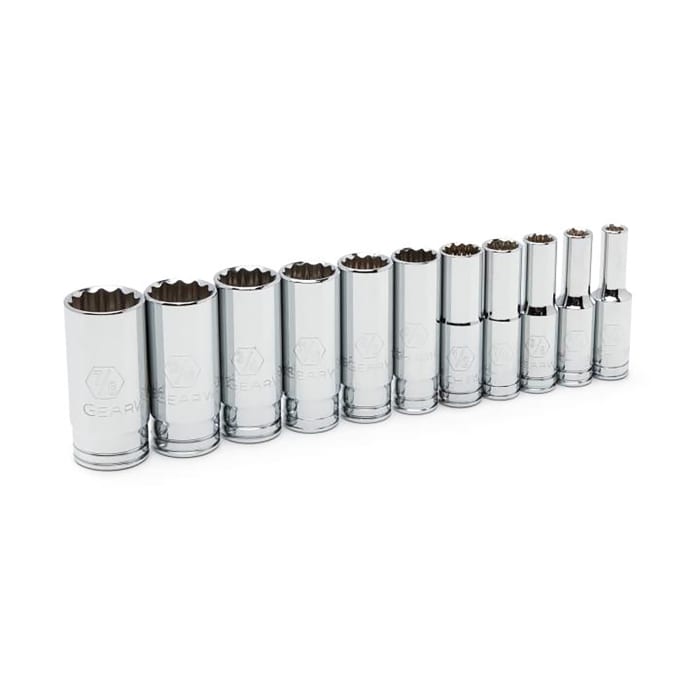 80563 GearWrench GearWrench 11 Piece Imperial 3 8 in Deep Socket