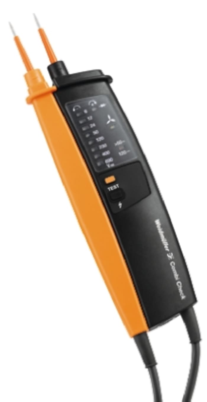 Weidmuller COMBI CHECK 1.3, LED Voltage Indicator, 690V ac/dc, Continuity Check, Battery Powered