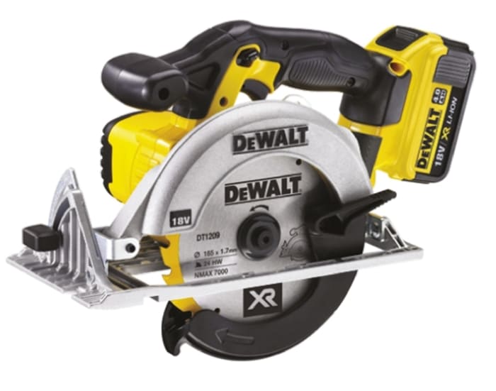 Scie circulaire portative Sans fil DeWALT 165mm Li-ion, fiche Type G - Britannique 3 broches