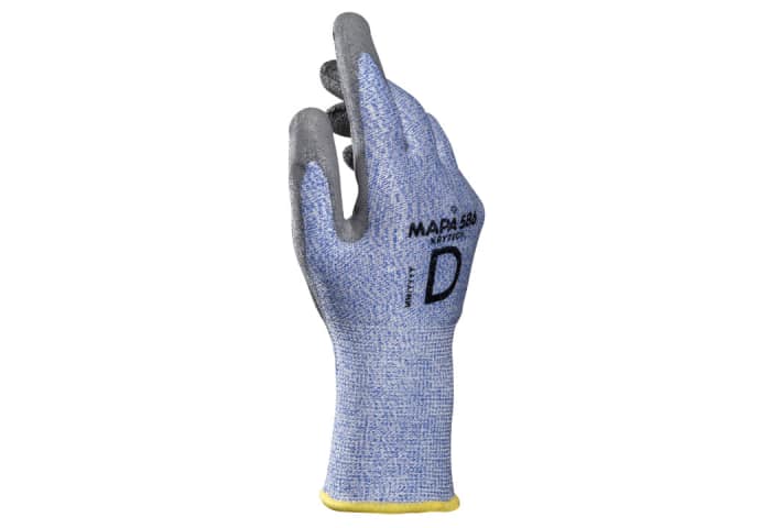 Gants de manutention Mapa KRYTECH 586, Taille 11, Résistant aux coupures, 12 Paires, Bleu