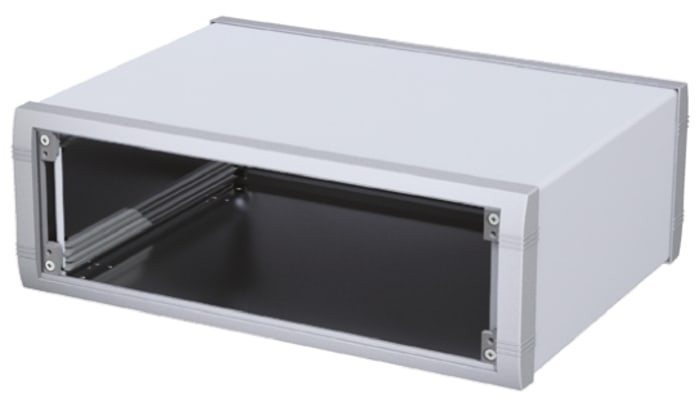 Boîtier d'instrumentation METCASE Unimet-Plus en Aluminium Gris, dim. ext. 351.62 x 263.3 x 120.7mm