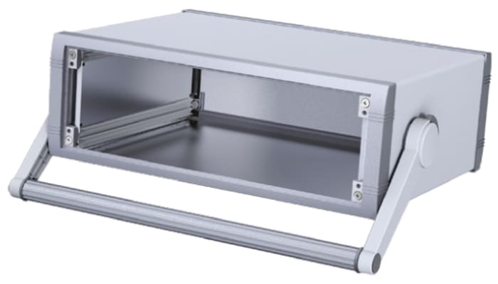 Boîtier d'instrumentation METCASE Unimet-Plus en Aluminium Gris, dim. ext. 351.62 x 263.3 x 120.7mm