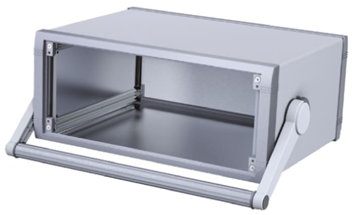 Boîtier d'instrumentation METCASE Unimet-Plus en Aluminium Gris, dim. ext. 351.62 x 263.29 x 150.7mm