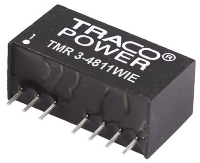 TRACOPOWER TMR 3WIE DC-DC Converter, 12V dc/ 250mA Output, 18 → 75 V dc Input, 3W, Through Hole, +85°C Max Temp