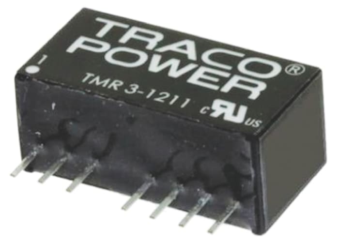 TRACOPOWER TMR 3HI DC-DC Converter, 12V dc/ 250mA Output, 4.5 → 9 V dc Input, 3W, Through Hole, +85°C Max Temp