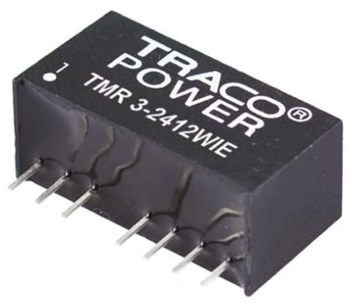 TRACOPOWER TMR 3HI DC-DC Converter, 5V dc/ 600mA Output, 18 → 36 V dc Input, 3W, Through Hole, +85°C Max Temp