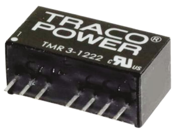 TRACOPOWER TMR 3HI Isolated DC-DC Converter, ±15V dc/ ±100mA Output, 9 → 18 V dc Input, 3W, Through Hole, +85°C