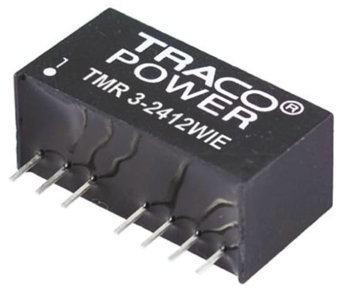 TRACOPOWER TMR 3HI DC-DC Converter, ±12V dc/ ±125mA Output, 18 → 36 V dc Input, 3W, Through Hole, +85°C Max Temp