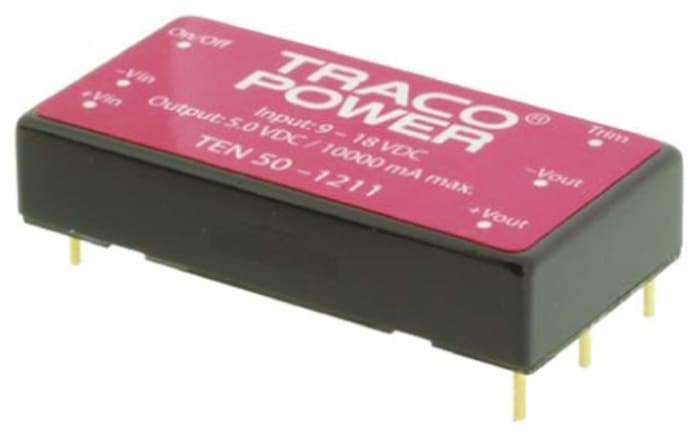 Convertidor dc-dc 50W, Salida 12V dc, 4.17A, 0.005