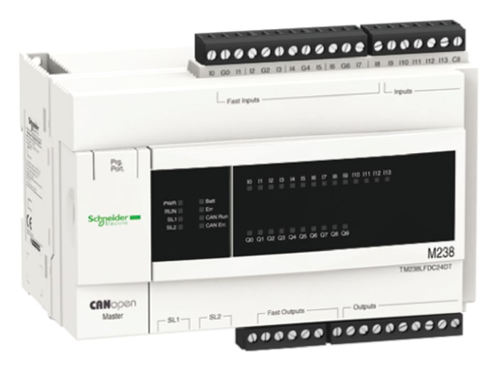 Unité centrale Schneider Electric, série Modicon M238, 14 entrées , 4 (transistors), 6 (relais) sorties , Numérique