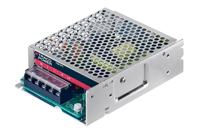 TRACOPOWER Switching Power Supply, TXM 075-105, 5V dc, 12A, 60W, 1 Output, 90 → 264V ac Input Voltage