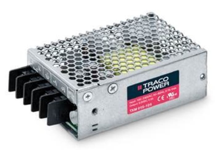 TRACOPOWER Switching Power Supply, TXM 075-124, 24V dc, 3.2A, 75W, 1 Output, 90 → 264V ac Input Voltage