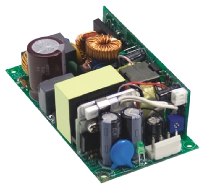 Mean Well Embedded Switch Mode Power Supply (SMPS), EPP-100-12, 12V dc, 6.3 A, 8.5 A, 75.6W, 1 Output, 127 → 370